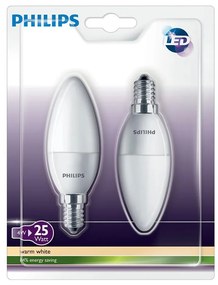 К-кт 2 бр. LED свещ Philips E14/4W/230V - CANDLE