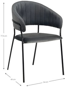 Кухненски стол Byron-сив (4) парчета