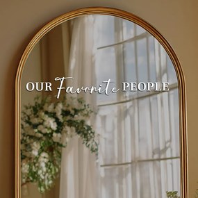 Стикер за огледало S46 – Our favorite people 55x8,5