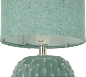 Светлосиня керамична настолна лампа с текстилен абажур (височина 27 cm) Pontus – Mauro Ferretti