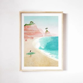 Плакат 30x40 cm Surf Girl - Travelposter
