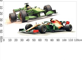 Декорация на стая за фен на F1 - стикер за стена на Формулата Šírka: 100 cm | Dĺžka: 200 cm