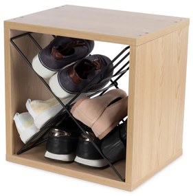 Стелаж за вино от декор от ясен естествен брой бутилки 12 36,5x36x29 cm Macon – Compactor