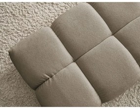 Кафяво-сива табуретка от прежда с примки от букле Everest – Bobochic Paris