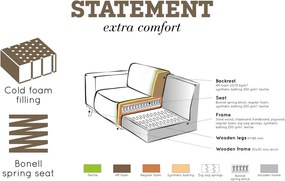 Кафяв ъглов диван от изкуствена кожа (ляв ъгъл/L форма) Statement – WOOOD