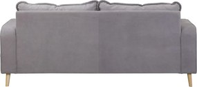 Сив диван 193 cm Beata - Ropez