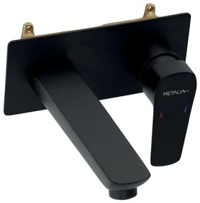 Novaservis - Смесител за мивка за скрит монтаж METALIA ECO матов черен