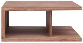 287898 vidaXL Маса за кафе, 70x70x30 см, тиково дърво масив