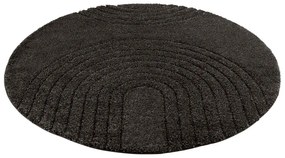 Черен килим , ø 160 cm Norwalk Fergus - Mint Rugs
