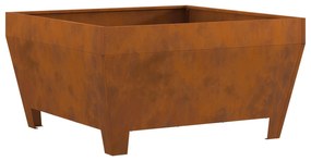 Sonata H Квадратно огнище 80x80x43 см от ветрова стомана