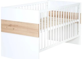 Детско легло в бял и естествен цвят 70x140 cm Lion - Roba