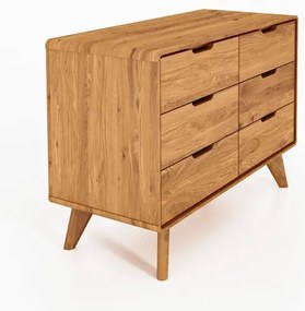 Нисък скрин от дъб 90x63 cm Greg - The Beds