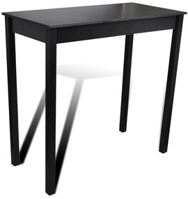 160725 vidaXL Бар маса и 4 бар стола, черни