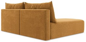 Оранжев разтегателен ъглов диван с място за съхранение (ляв ъгъл) Kalena – Makamii