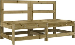 825519 vidaXL Градински средни дивани, 2 бр, импрегниран бор