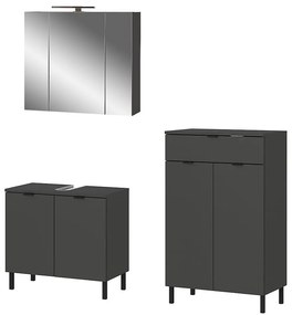 Антрацитен комплект за баня Arcena – Germania