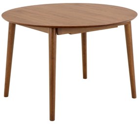 Кръгла сгъваема трапезна маса с допълнителна плоча от декор от орех ø 115 cm Montreux – Actona