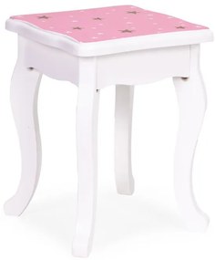 Детска козметична масичка с тройно огледало и табуретка