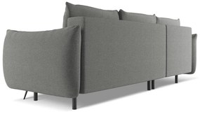 Светлосив ъглов диван (ляв ъгъл) Malie – Makamii