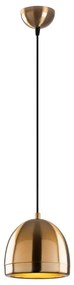 Висящо осветително тяло в бронзов цвят с метален абажур ø 17 cm Mugo – Opviq lights