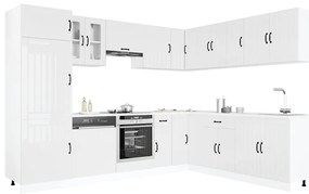 3314983 vidaXL Комплект кухненски шкафове от 14 части Lucca, инженерно дърво