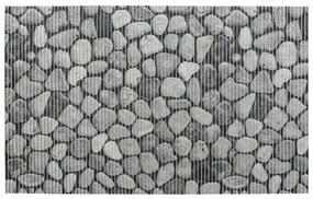 Сива пластмасова постелка за баня 50x80 cm Sassi - Wenko