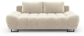 Бежов триместен разтегателен диван с кадифена тапицерия Cirrus - Windsor &amp; Co Sofas