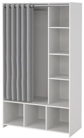 Бяло-сив гардероб 105x180 cm Kit - Tvilum