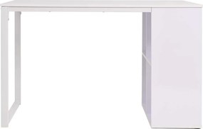 245721 vidaXL Бюро, 120x60x75 см, бяло