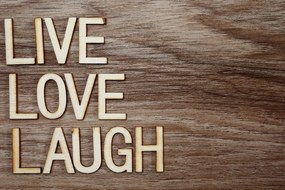Картина на платно – Със слова - Live Love Laugh