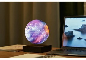 Черна светлинна декорация за контакт ø 12 cm Galaxy – Gingko