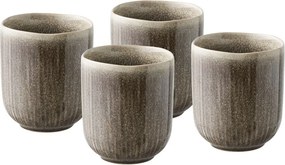 Сиво-бежови глинени чаши в комплект 4 бр. 360 ml Viola – House Nordic