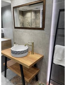 Бяла керамична кръгла мивка ø 41 cm Priori – Sapho