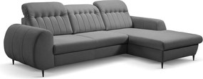 Ъглов диван Blanc-Тъмносив-Дясно