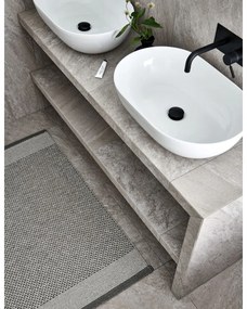 Сив килим за открито и закрито 60x85 cm Edit Warm Grey – Pappelina