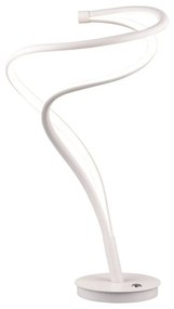 Бяла LED настолна лампа с метален абажур (височина 56 см) Nala - Trio Select