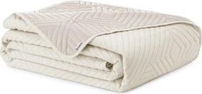 Кремаво капитонирано покривало за легло от микрофибър 220x240 cm Softa – Restilo