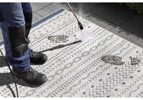 Синьо-кремав килим на открито , 80 x 250 cm Kuba - NORTHRUGS