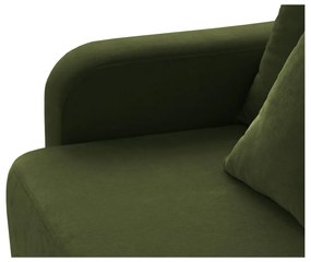 Зелен разтегателен диван с място за съхранение 231 cm Elen – Micadoni