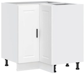 853987 vidaXL Кухненски ъглов шкаф Porto, бял, инженерно дърво