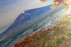 Картина на платно – Изглед към пагодата Чурейто и планината Фуджи