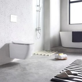 Тоалетна чиния REA MARTIN SLIM RIMLESS DUROPLAST