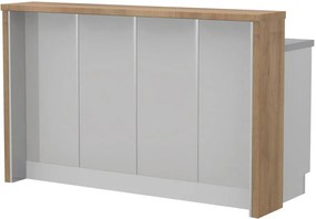 Островна кухненска пейка Modena-Length: 160 cm.-Gray light-Pacific Wallnut
