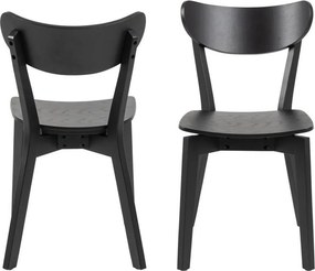 Черен трапезен стол Roxby - Actona