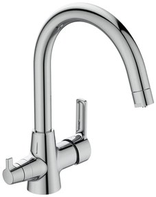 Стоящ смесител за кухня BC396AA, Vidima с двупътен чучур, за комбинация с филтър