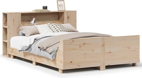 3323653 vidaXL Рамка за легло без матрак, 120x200 см, масивна чамова дървесина