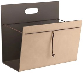 Стойка за списания от метал и еко кожа Nupo L – LIND DNA