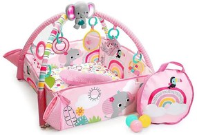 Bright Starts - Детско одеяло за игра 5в1 YOUR WAY BALL PLAY 3xAA розов