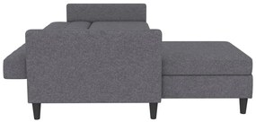 Сив ъглов диван Hartford – Støraa