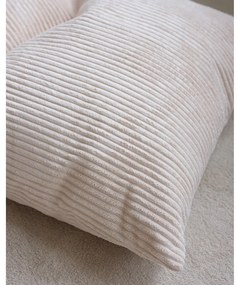 Кремав детски пуф от рипсено кадифе Big Lounger – Wigiwama